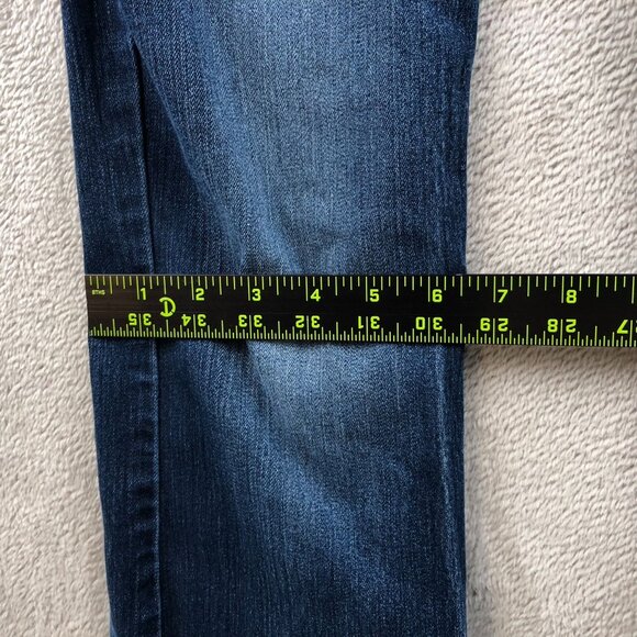 Lee Riders Womens Jeans Size 6M Midrise Bootcut Leg Blue Dark Denim Casual - Picture 9 of 16